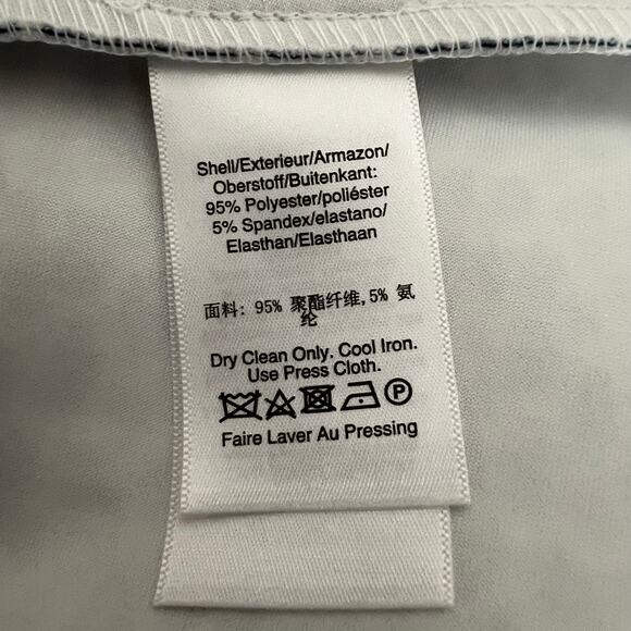 DKNY Blue Black Short Sleeve Above the Knee Work Fit Flare Dress Size 8 - Picture 8 of 9